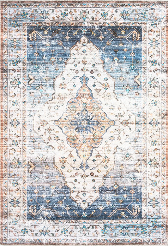 Kindred Blair Blue Washbale Rug - Click Rugs