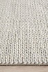 Studio Helena Woven Wool Rug Grey White - Click Rugs