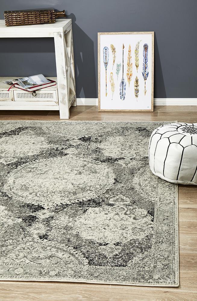 Museum Beverly Charcoal Rug - Click Rugs