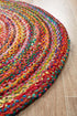 Atrium Chandra Braided Cotton Rug Multi - Click Rugs