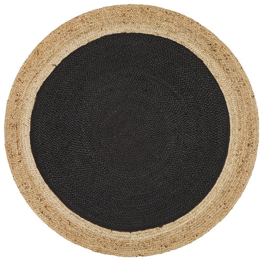 Atrium Polo Round Black - Click Rugs