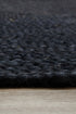Bondi Black Oval Rug - Click Rugs