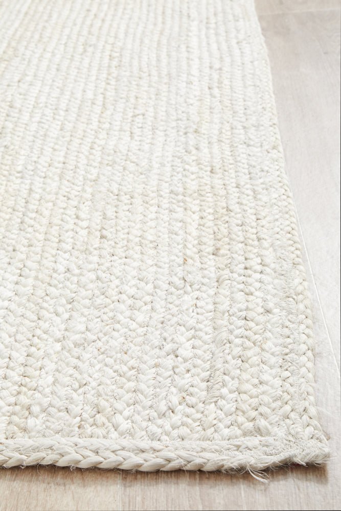 Bondi White Runner Rug - Click Rugs