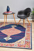 Century 966 Royal Blue Rug - Click Rugs