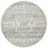 Chrome Addison Silver Round Rug - Click Rugs