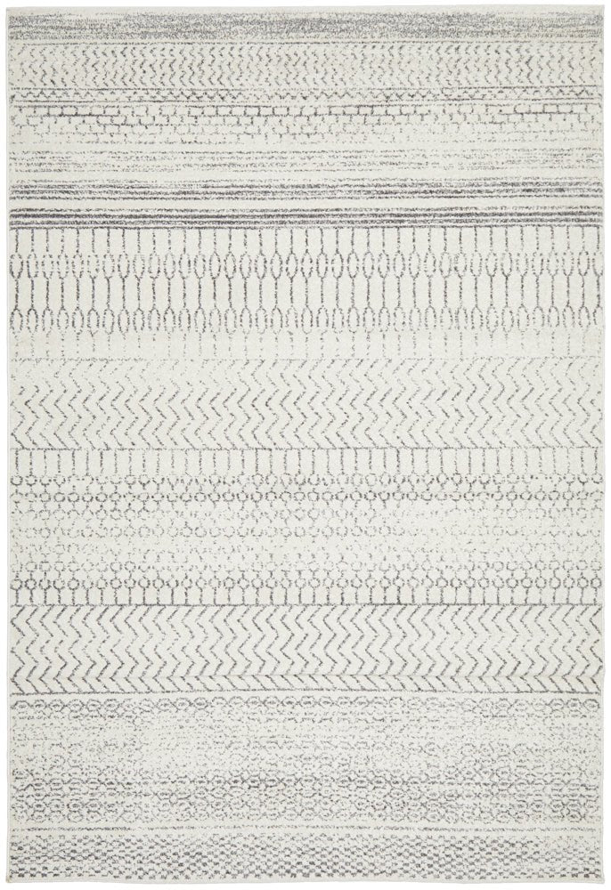 Chrome Harper Silver Rug - Click Rugs