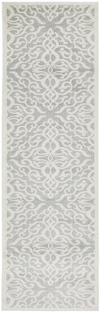 Chrome Lydia Silver Runner Rug - Click Rugs