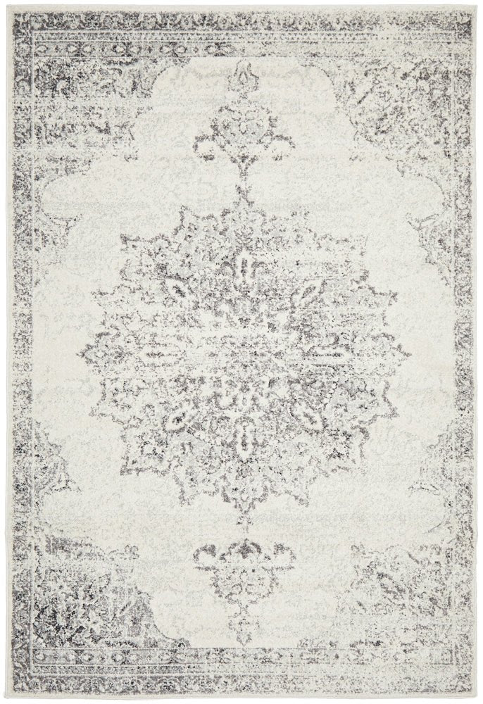 Chrome Rita Silver Rug - Click Rugs