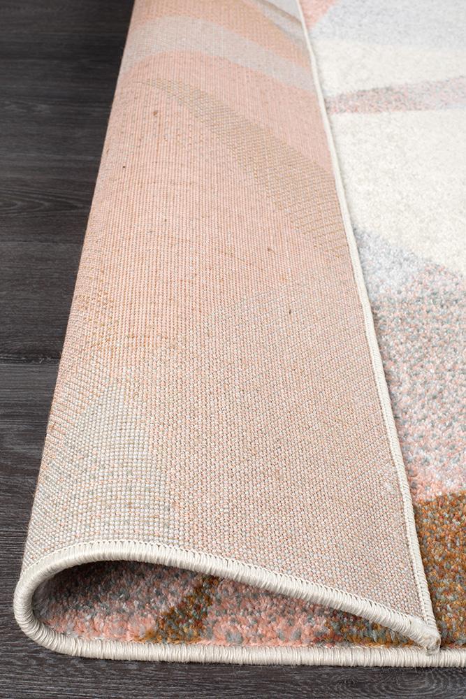 Dimensions Divinity Shatter Blush Modern Rug - Click Rugs