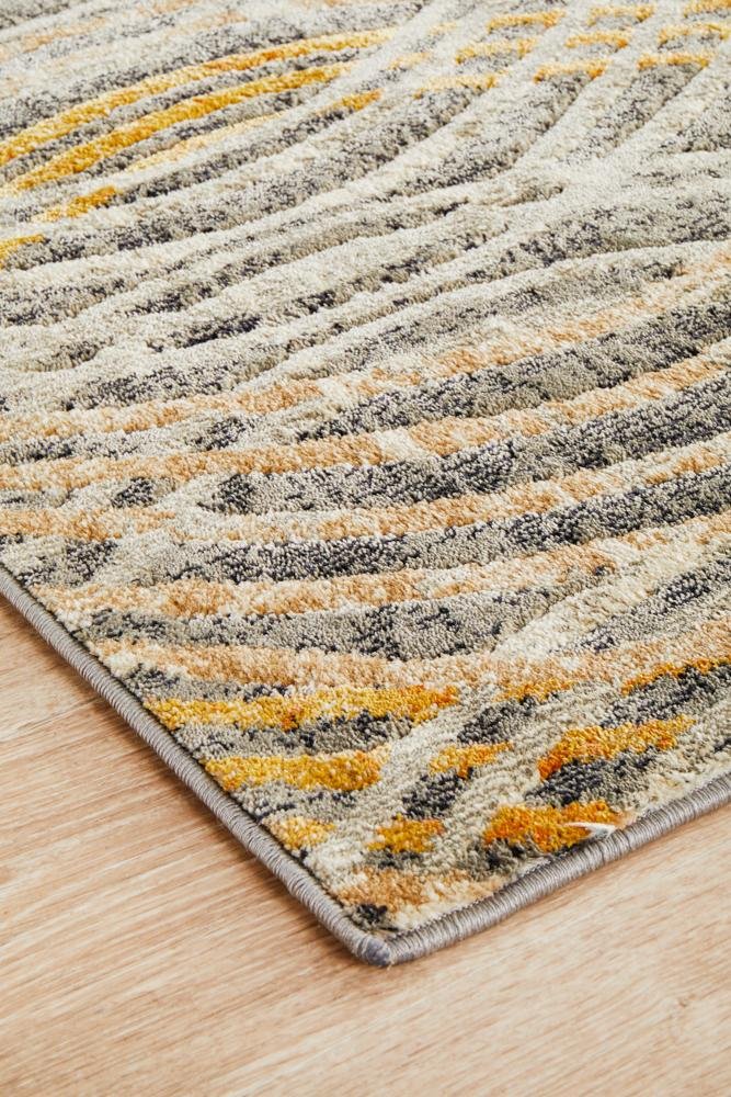 Dreamscape Flurry Modern Charcoal Runner Rug - Click Rugs