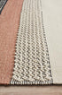 Esha Textured Woven Rug White Peach - Click Rugs