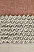 Esha Textured Woven Rug White Peach - Click Rugs