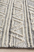 Esha Woven Tribal Rug Silver Grey - Click Rugs