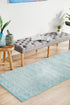 Evoke Depth Blue Transitional Runner Rug - Click Rugs