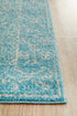 Evoke Depth Blue Transitional Runner Rug - Click Rugs