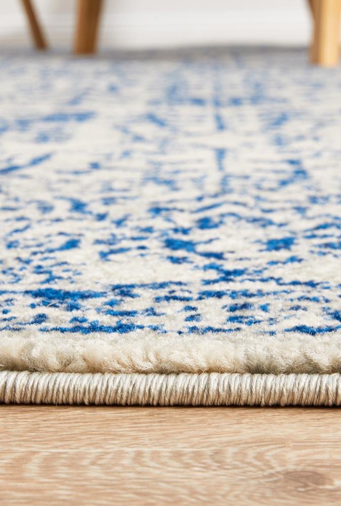 Evoke Frost Blue Transitional Rug - Click Rugs