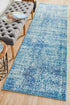 Evoke Muse Blue Transitional Runner Rug - Click Rugs