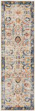 Evoke Peacock Ivory Transitional Runner Rug - Click Rugs