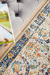 Evoke Peacock Ivory Transitional Runner Rug - Click Rugs