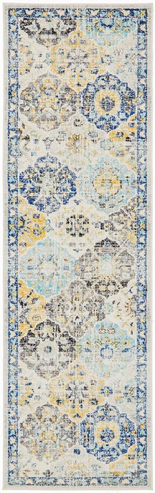 Evoke Poppy Multi Transitional Runner Rug - Click Rugs