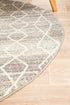 Evoke Remy Silver Transitional Round Rug - Click Rugs