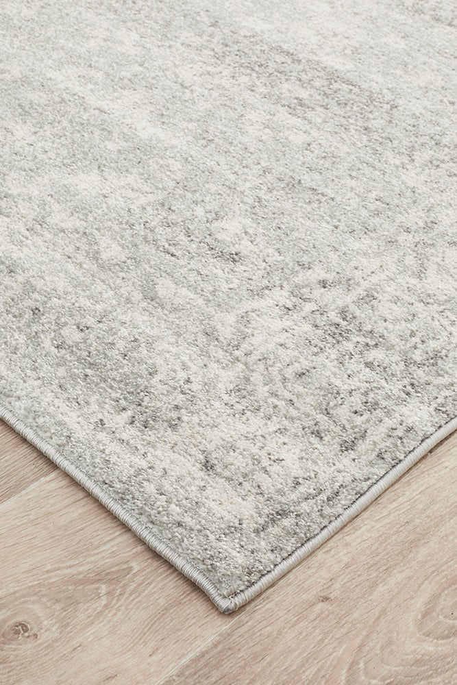 Evoke Shine Silver Transitional Rug - Click Rugs