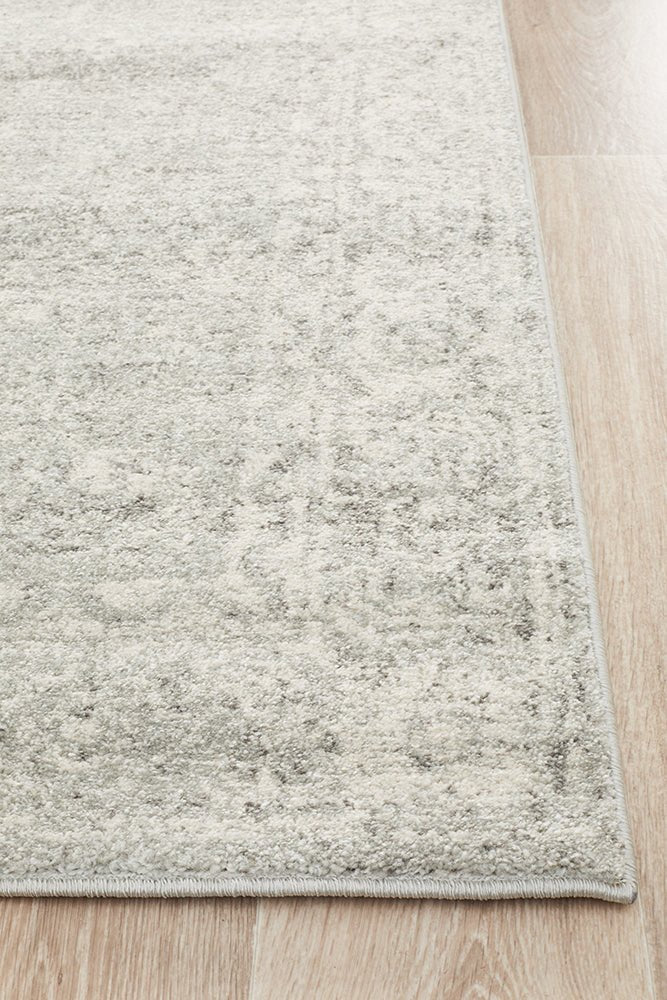 Evoke Shine Silver Transitional Rug - Click Rugs