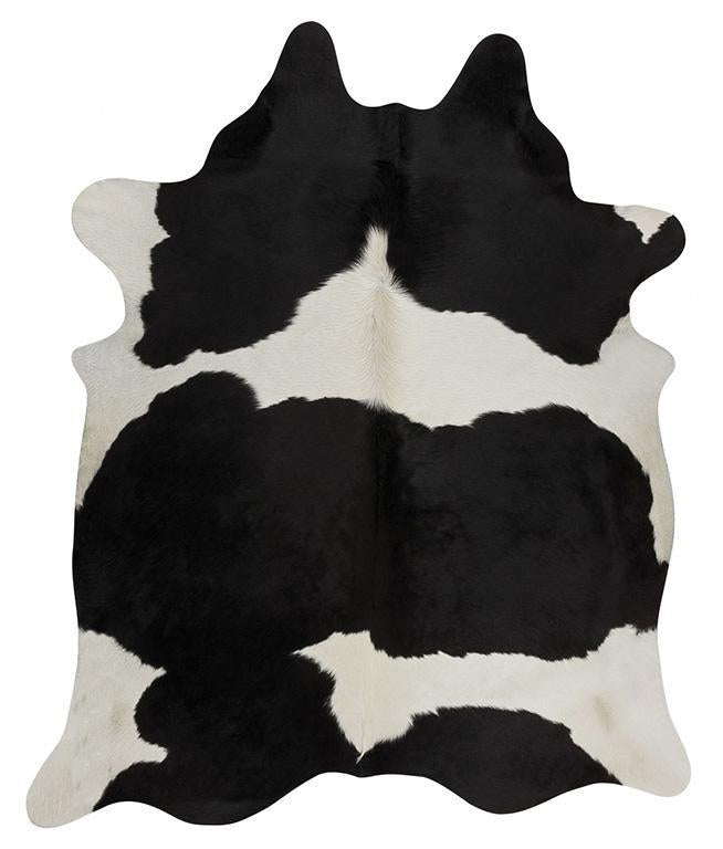 Exquisite Natural Cow Hide Black White - Click Rugs