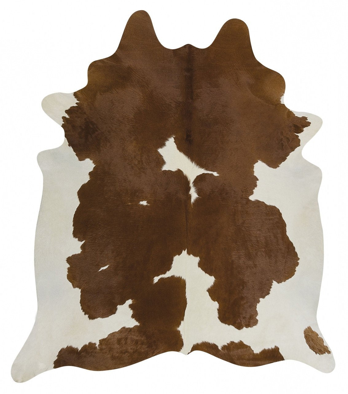 Exquisite Natural Cow Hide Brown White - Click Rugs