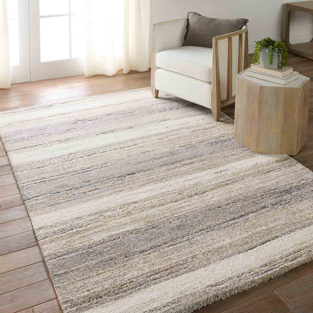Formation 77 Silver Rug - Click Rugs