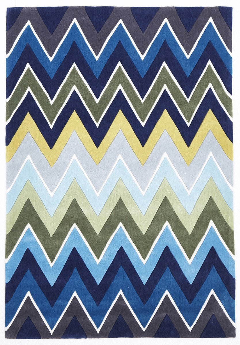 Gold Collection 644 Navy Rug - Click Rugs