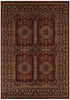 Istanbul Collection Traditional Afghan Design Burgundy Red Rug - Click Rugs