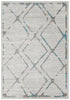 Kendall Contemporary Diamond Rug Grey Blue - Click Rugs