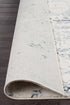 Kendra Farah Distressed Contemporary Rug White Blue Grey - Click Rugs