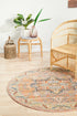 Legacy 850 Salmon Round Rug - Click Rugs