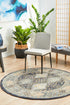 Legacy 857 Navy Round Rug - Click Rugs