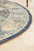 Legacy 857 Navy Round Rug - Click Rugs