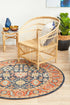 Legacy 860 Navy Round Rug - Click Rugs
