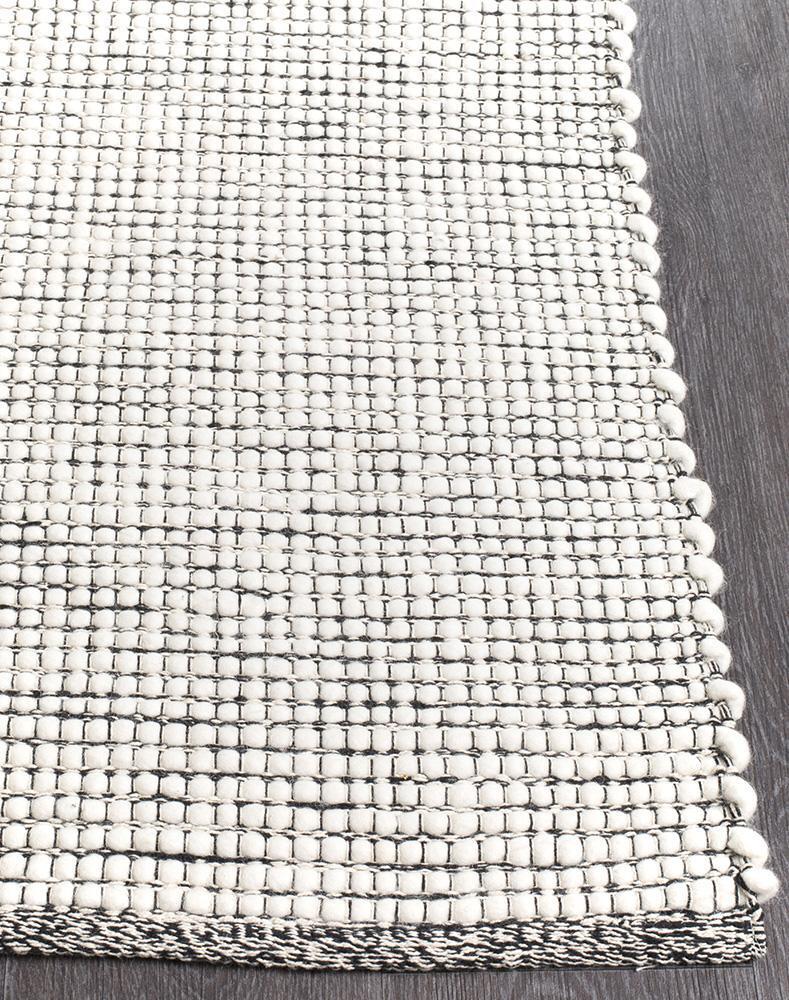 Loft Stunning Wool Black Rug - Click Rugs
