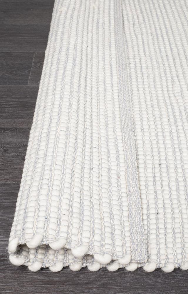 Loft Stunning Wool Grey Rug - Click Rugs