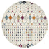 Mirage Peggy Tribal Morrocan Style Multi Round Rug - Click Rugs
