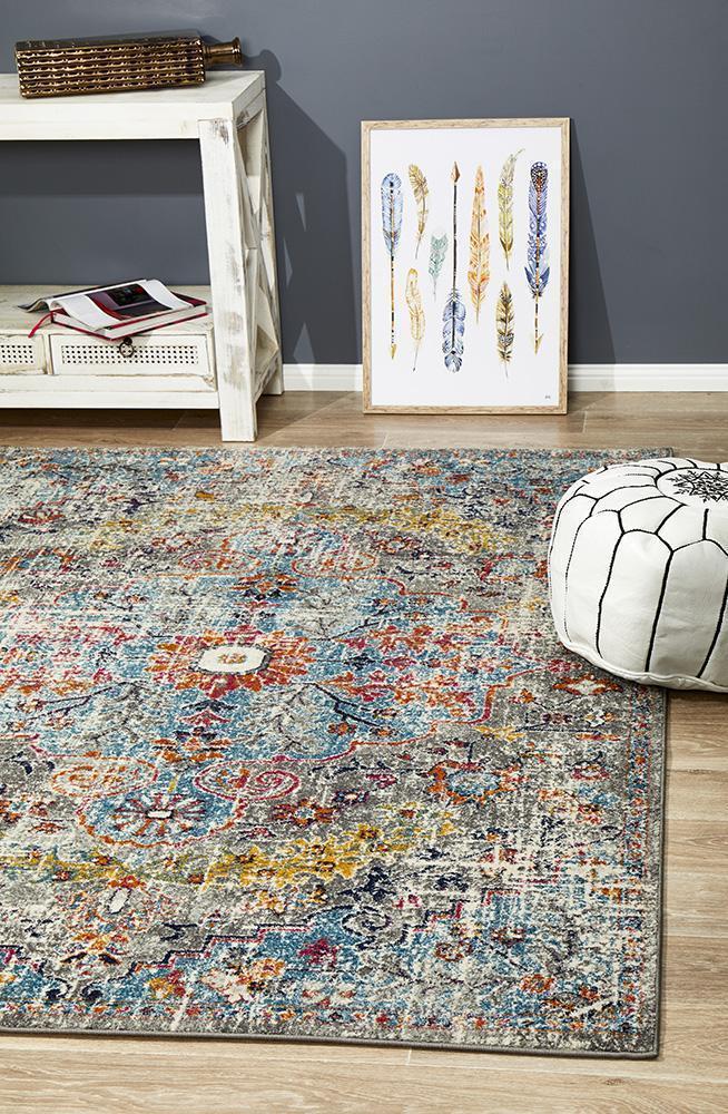 Museum Huxley Multi Coloured Rug - Click Rugs