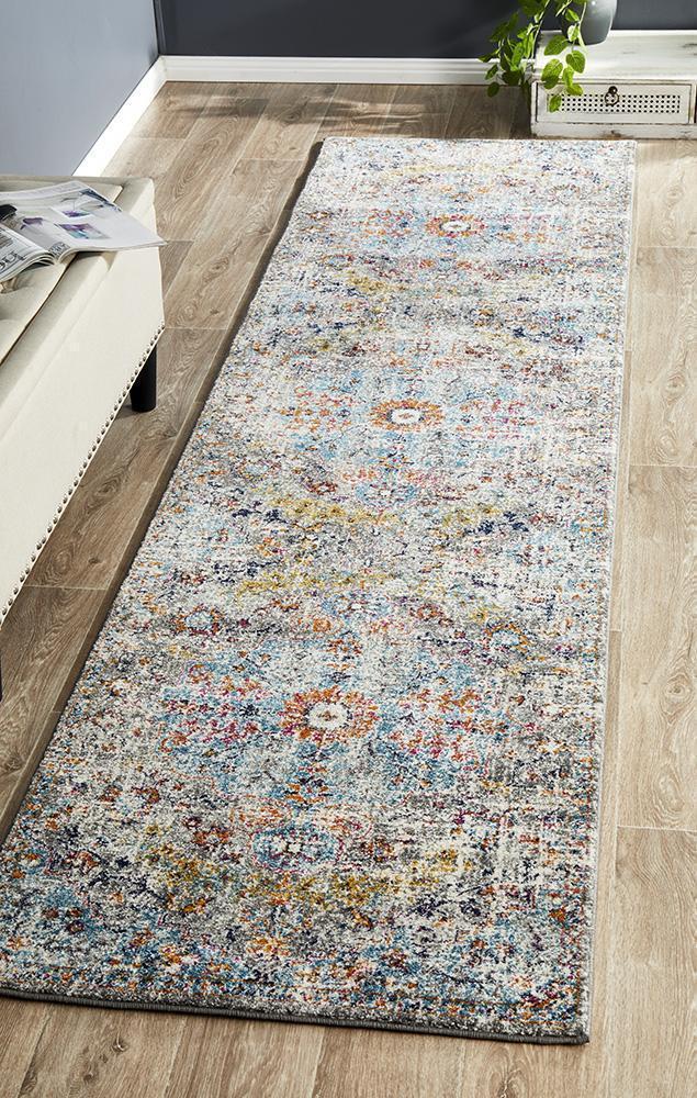 Museum Huxley Multi Coloured Runner - Click Rugs