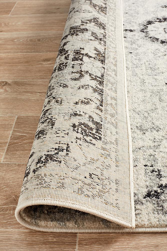 Museum Transitional Charcoal Rug - Click Rugs