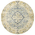 Museum Tyler Sky Blue Round Rug - Click Rugs