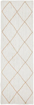 Noosa 222 White Runner Rug - Click Rugs