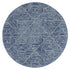 Oasis Kenza Contemporary Navy Round Rug - Click Rugs