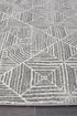Oasis Kenza Contemporary Silver Runner Rug - Click Rugs
