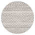 Oasis Selma Silver Tribal Round Rug - Click Rugs