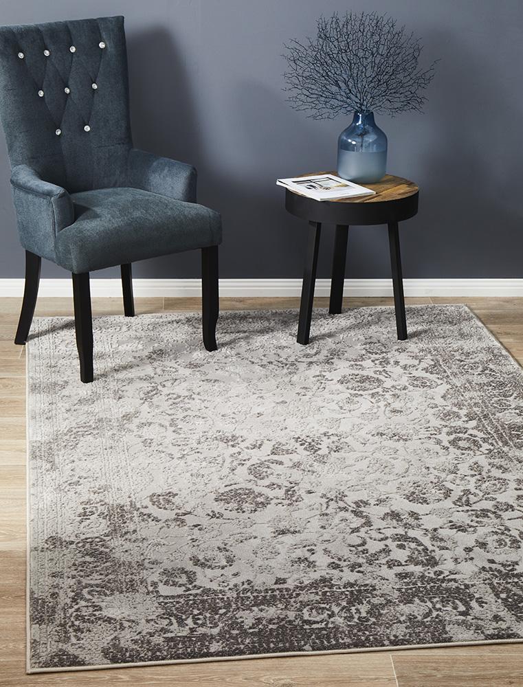 Opulence Lucy Silver Rug - Click Rugs